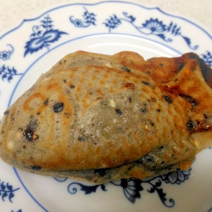黒豆×黒ごま鯛焼き